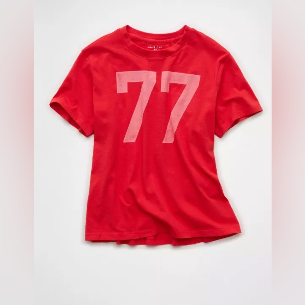 American Eagle Cherry Everyday Graphic T-Shirt - XS